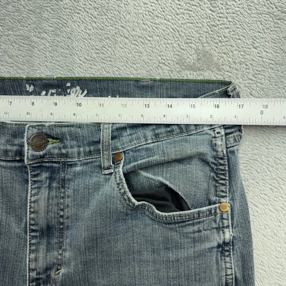 Wrangler Jeans Mens 34x36 Blue Retro Straight Leg 88MWZJM Stretch Denim